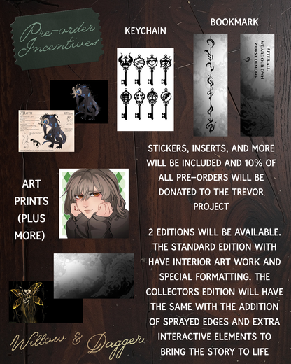 Seven SIGNED PRE-ORDER (Includes Bookmark, Stickers, Keychain, and Art Prints)