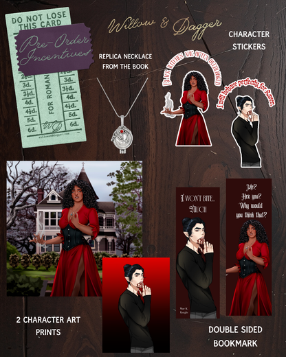 Klaus's Fated Obsession Signed PRE-ORDER (Includes 2 Art Prints, 2 Stickers, Double sided Bookmark, Replica Necklace from book)