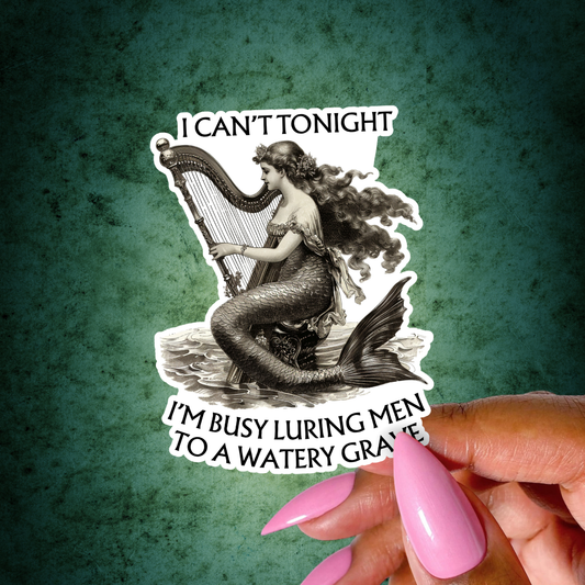 I Can't Tonight Siren Sticker