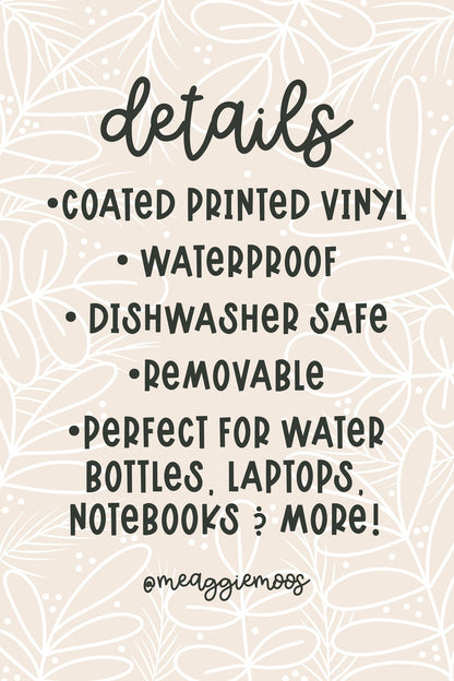 Apothecary Waterproof Vinyl Sticker Sheet image 1