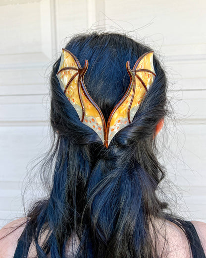 Gold Dragon Wing Comb Set