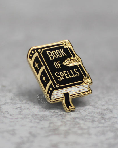 Book of Spells Witchy Spellbook Enamel Pin