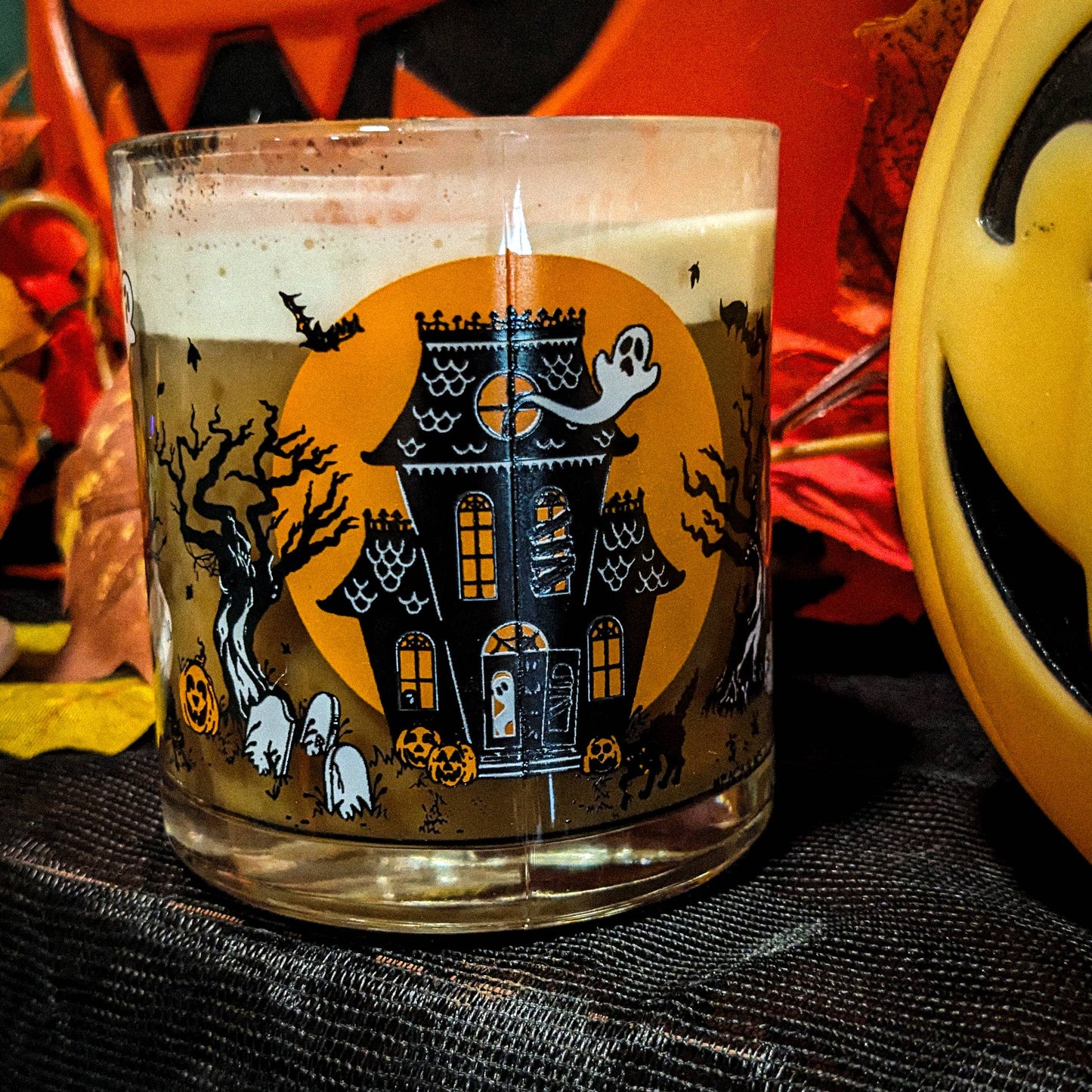 Ghostly Manor Glass Mug