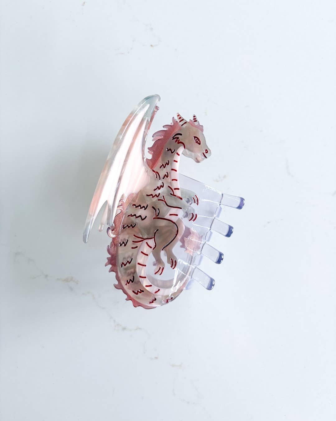 Dragon Hair Claw Clip - Dusty Rose