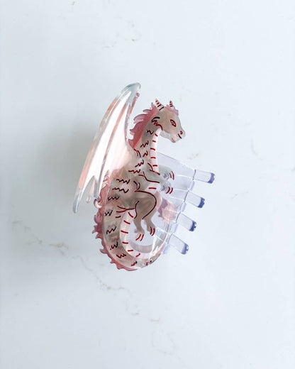 Dragon Hair Claw Clip - Dusty Rose