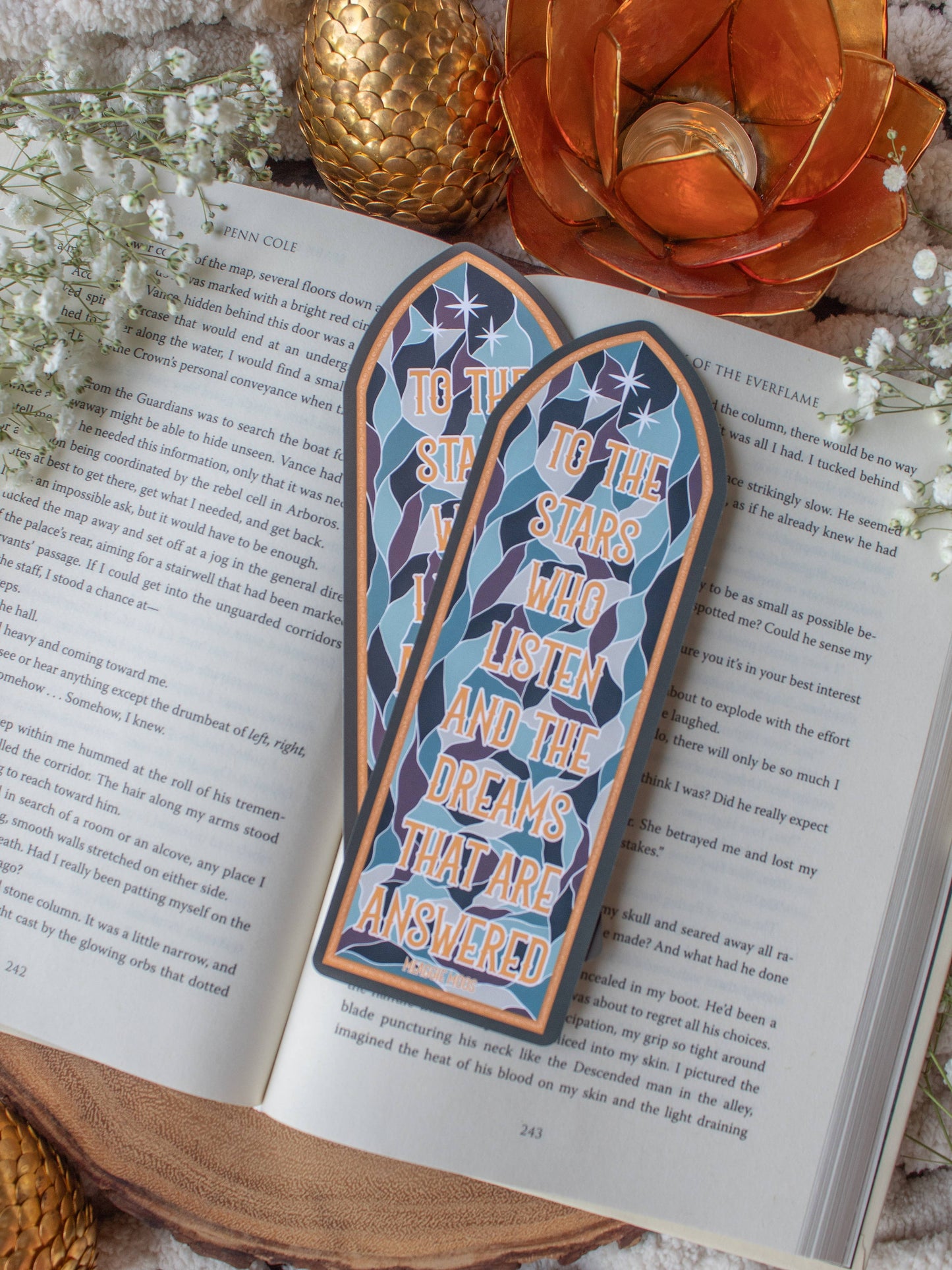 ACOTAR To The Stars Window Die-Cut Bookmark