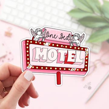 One Bed Motel Sticker image 0