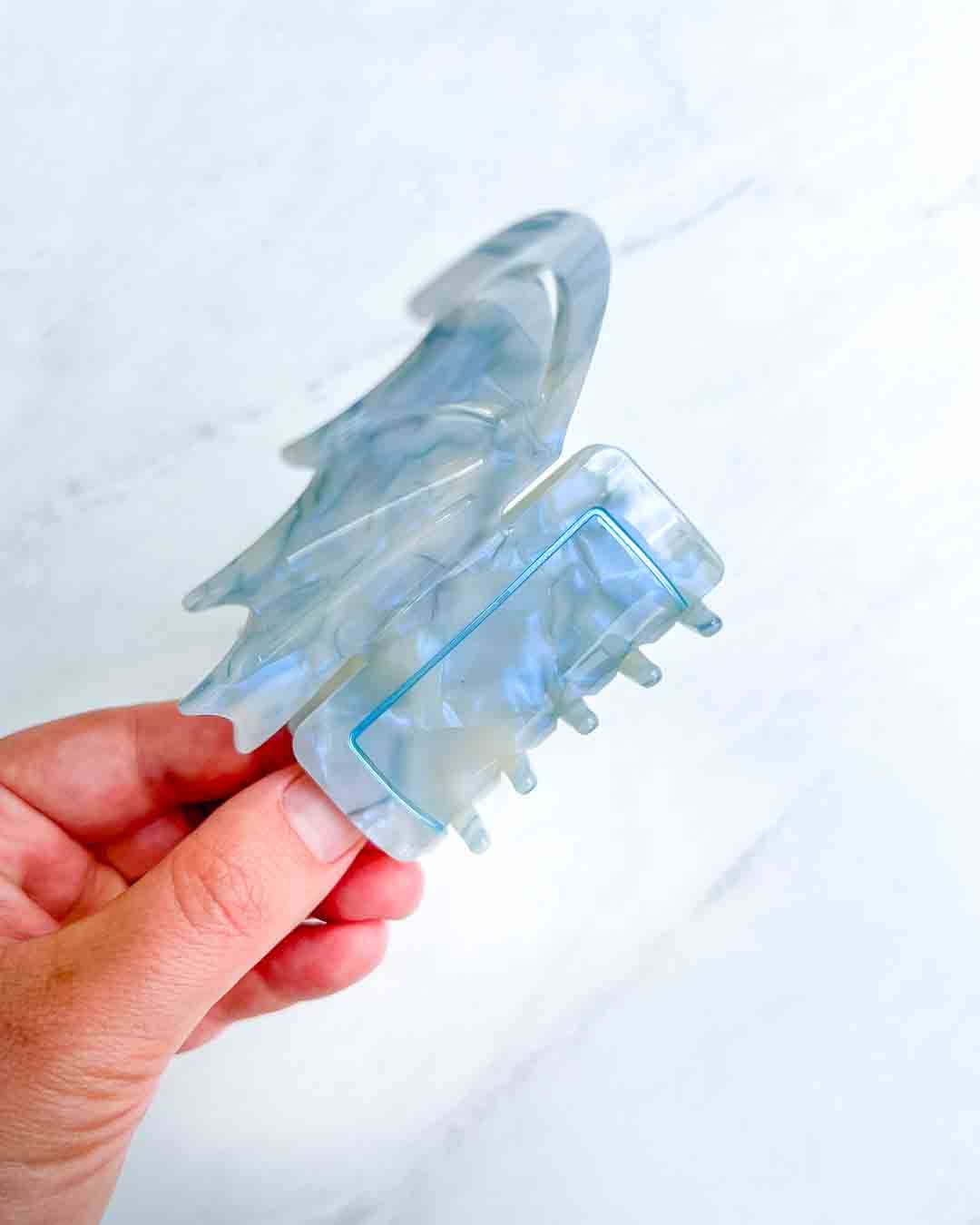Bat Wing Hair Claw Clip - Pastel Blue