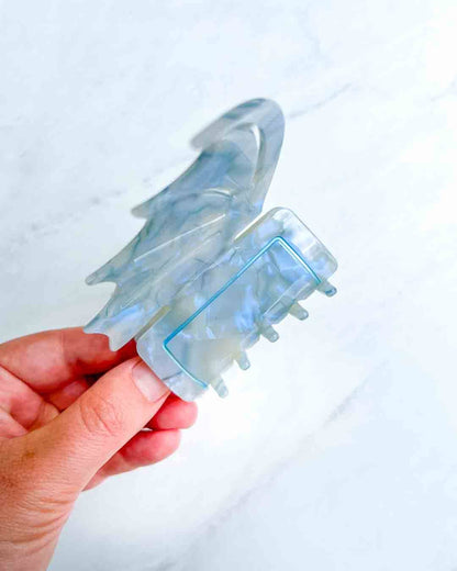 Bat Wing Hair Claw Clip - Pastel Blue