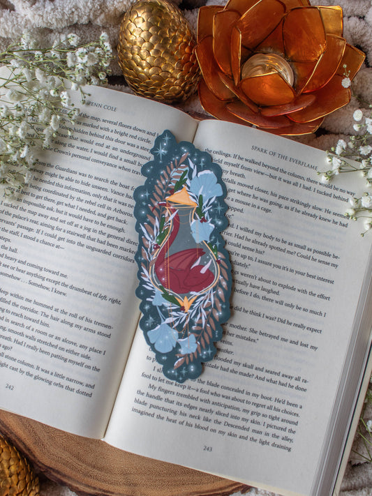 Winter Dragon Elixir Die-Cut Bookmark
