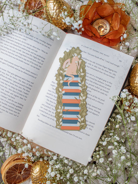 Bookstack Little Book Dragon Fantasy Bookmark