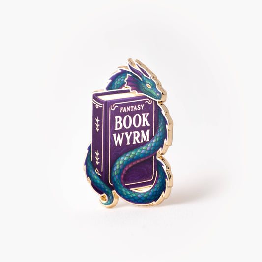 Book Wyrm Pin