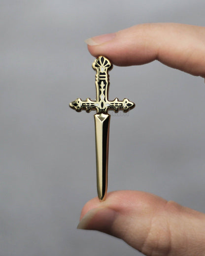Sword Fantasy Gothic Occult Medieval Enamel Pin