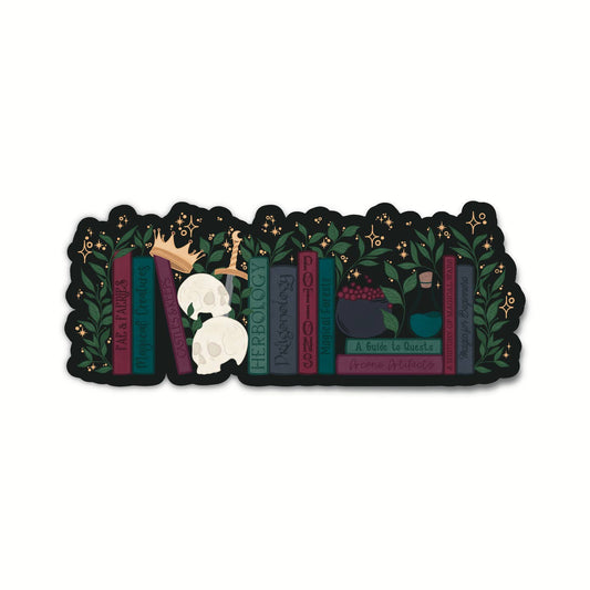 Dark Fantasy Bookshelf Die-Cut Bookmark image 0