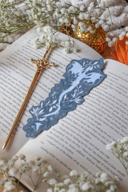 When the Moon Hatched Moonplume Dragon Die-Cut Bookmark