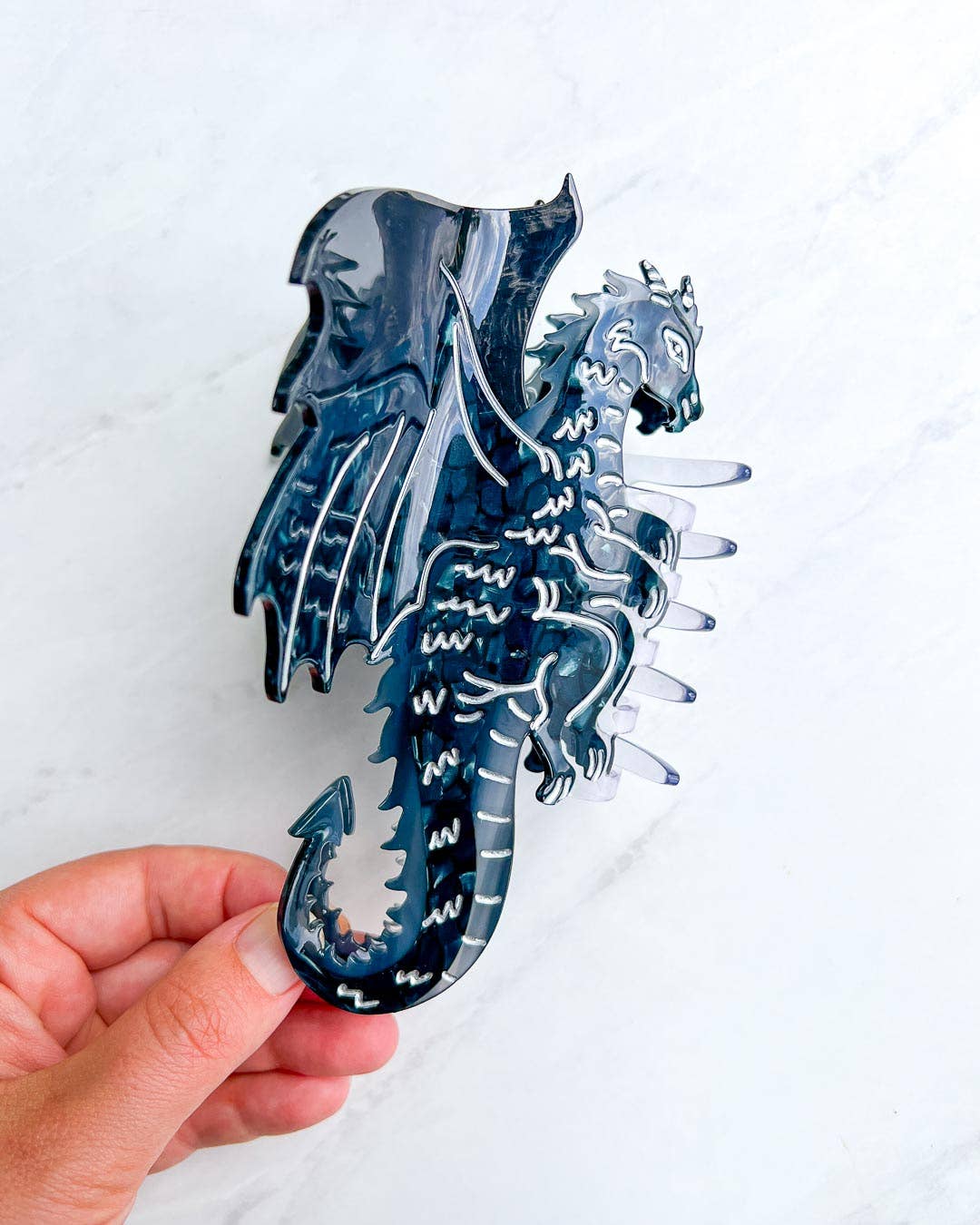 Dragon Hair Claw Clip - Large Black