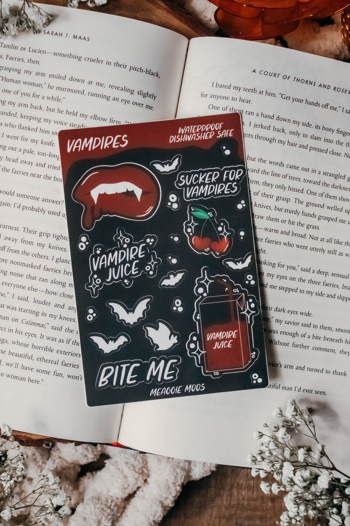 Vampires Waterproof Vinyl Sticker Sheet image 0